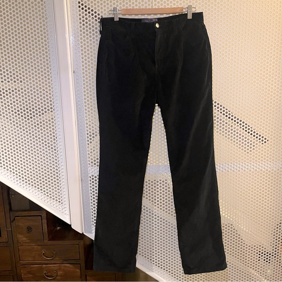 NYDJ The Marilyn Straight Leg Velvet Jeans Size 12 in Black Inseam 32” - Picture 4 of 17